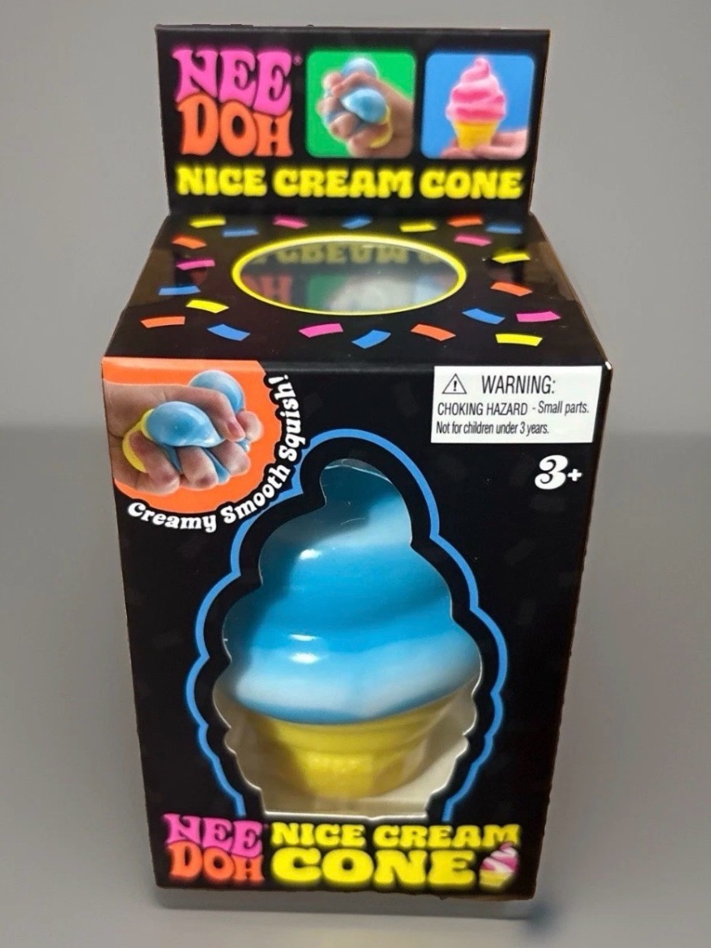 Nee Doh Nice Cream Cone Blue Swirl Limited Edition New!